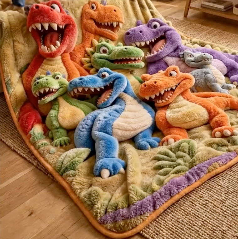3D Dinosaur Blanket